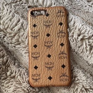 Rose gold MCM iPhone 8 Plus phone case